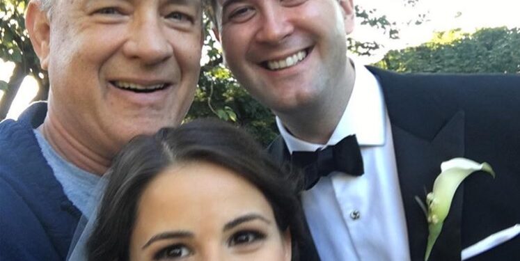 Tom Hanks surprises happy couple