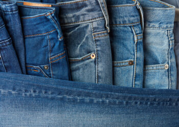 Where denim blue jeans came from