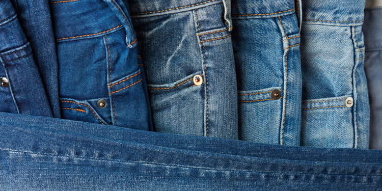 Where denim blue jeans came from